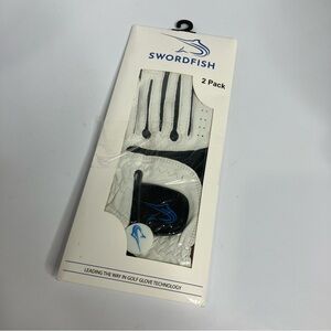 Swordfish golf gloves 2-pack of left hand gloves men’s medium new in package
